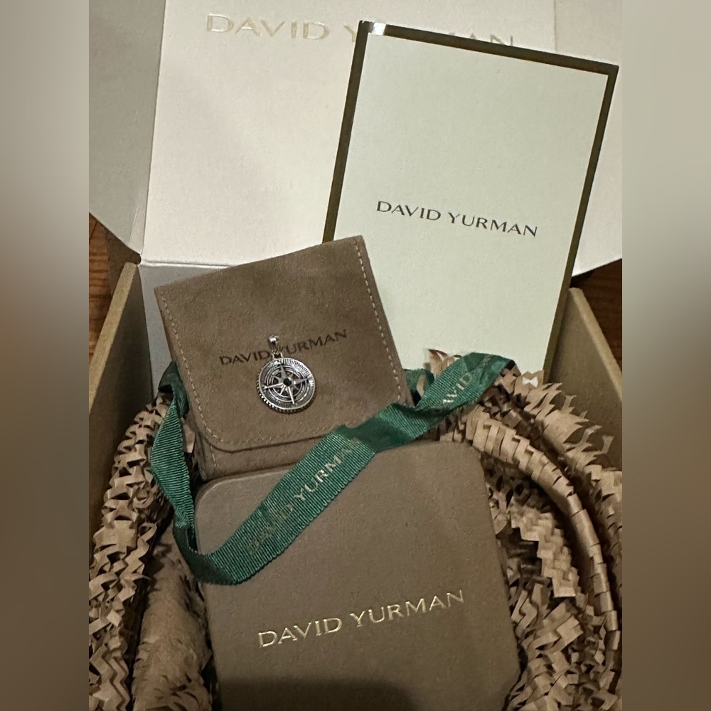 David Yurman Silver Compass Pendant